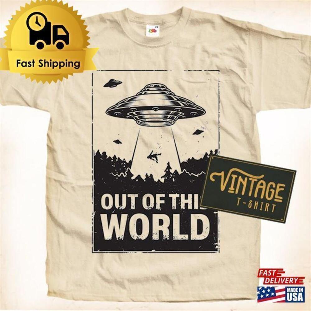 Out Of This World Alien Space Galaxy Sci-Fi Retro Graphic T-Shirt